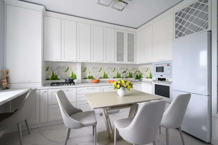 کابینت نئوکلاسیک سفید